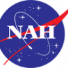 The NASA logo but it says NAH instead